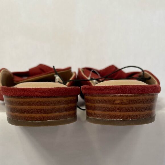 A New Day Women's Knotted Red Mules 8.5 New - Picture 4 of 5